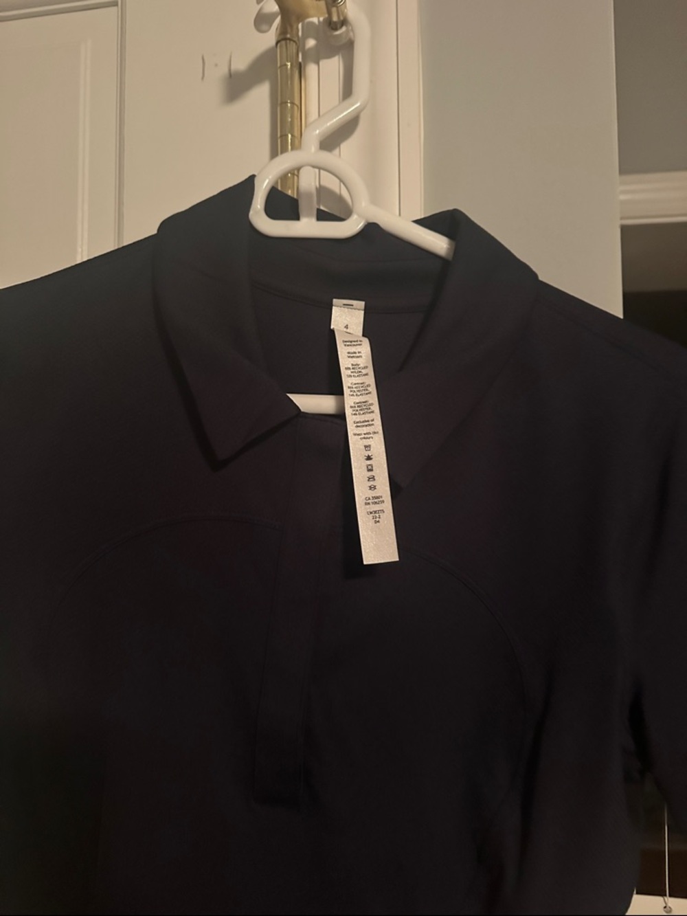 lululemon golf tennis Short Sleeve Polo Tee - navy